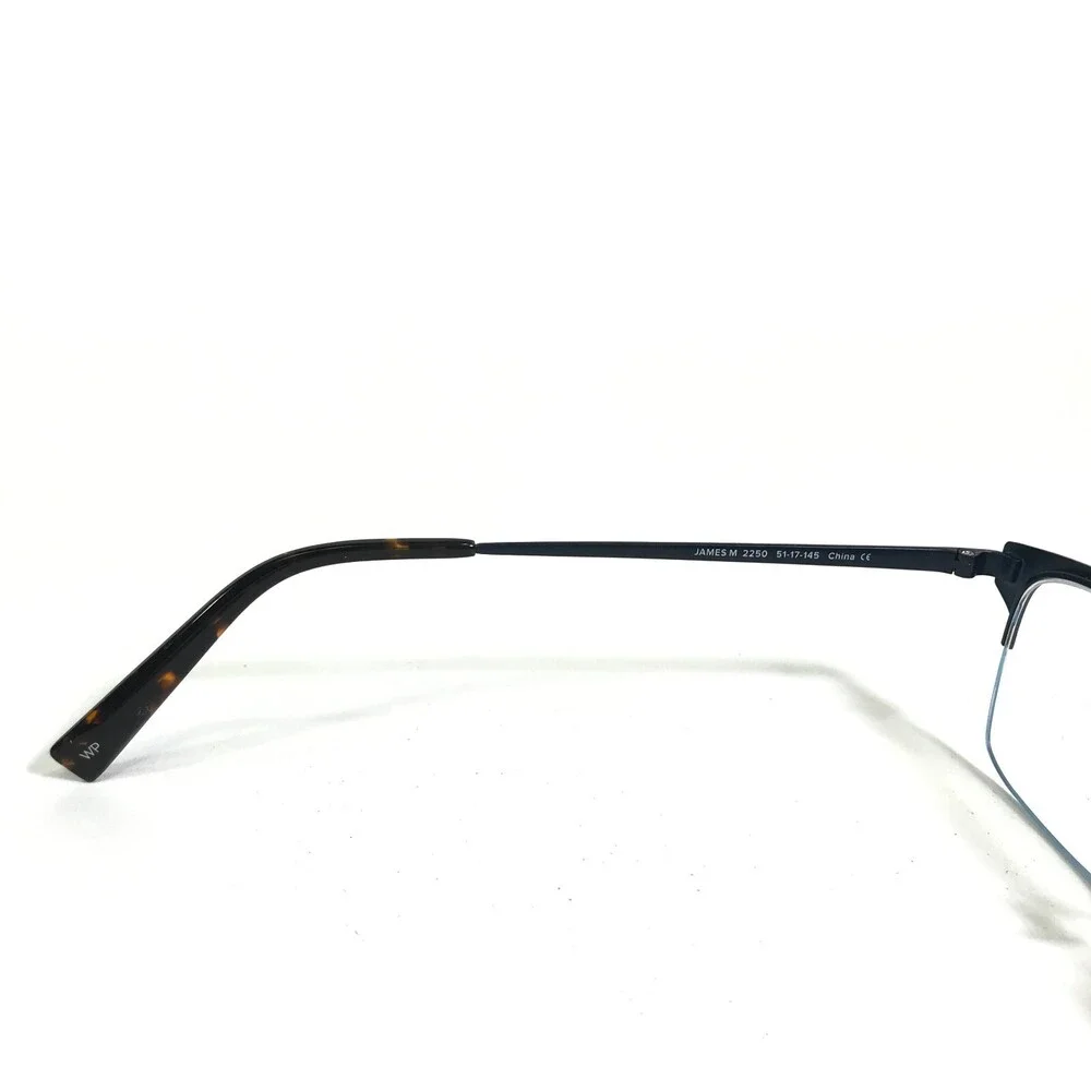 Warby Parker Eyeglasses Frames JAMES M 2250 Blue Square Full Rim 51-17-145